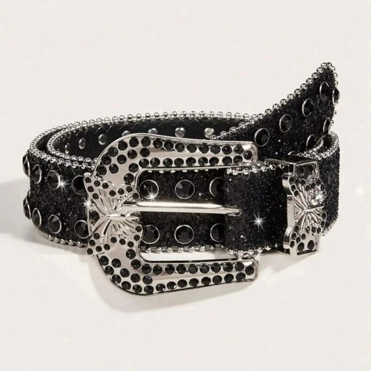 Leather Strap for Rhinestone Belts